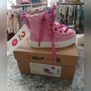 Kids Billy Pink High-Top Sneakers New In Box
